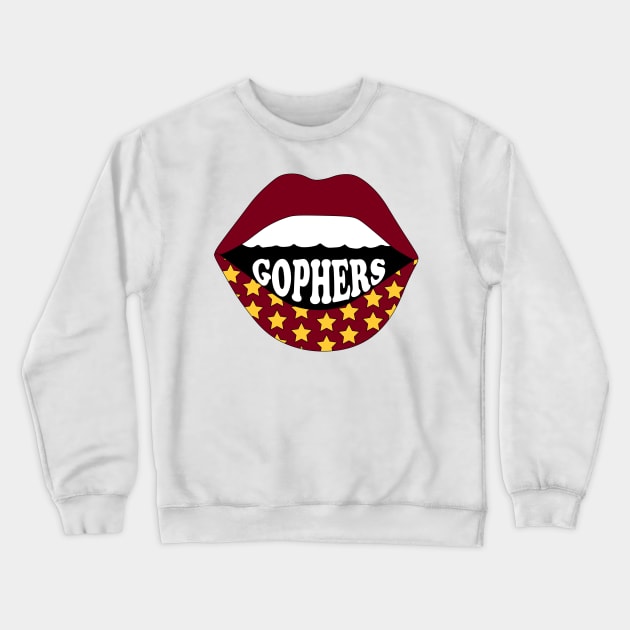 University of Minnesota Lips Crewneck Sweatshirt by sydneyurban